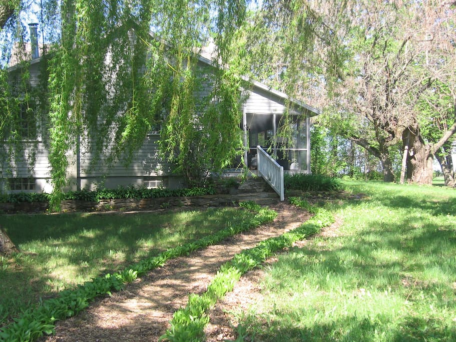 Farm house view East to Northwest (early spring)