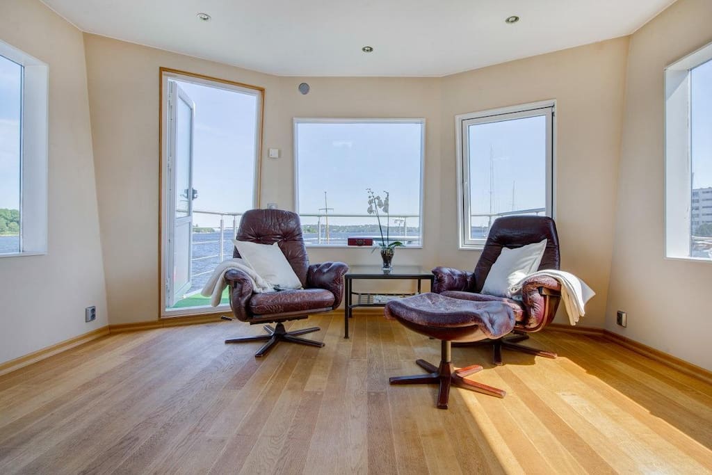 Living room on the second floor