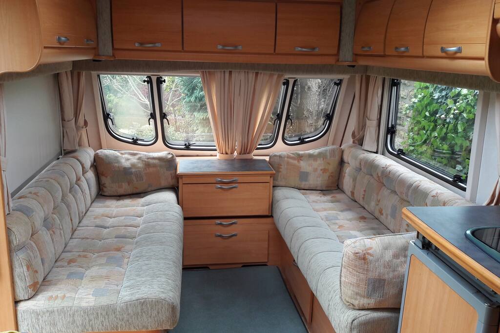 large and bright seating area which can be turned into a massive bed within seconds