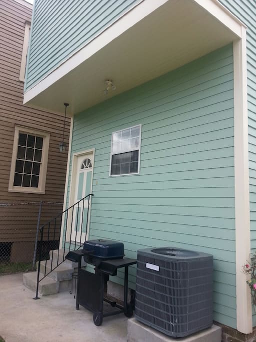Back of house w/ BBQ grill