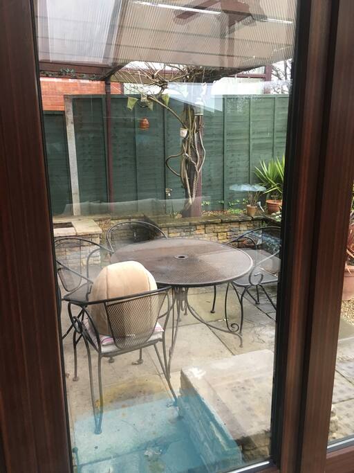 Patio area under cover