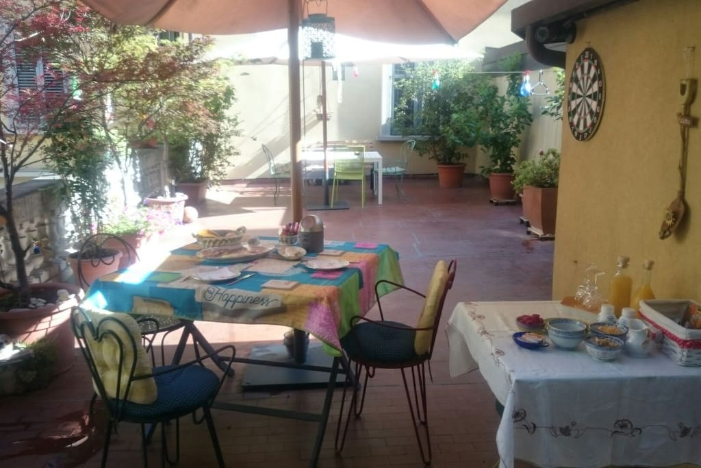 breakfast on terrace