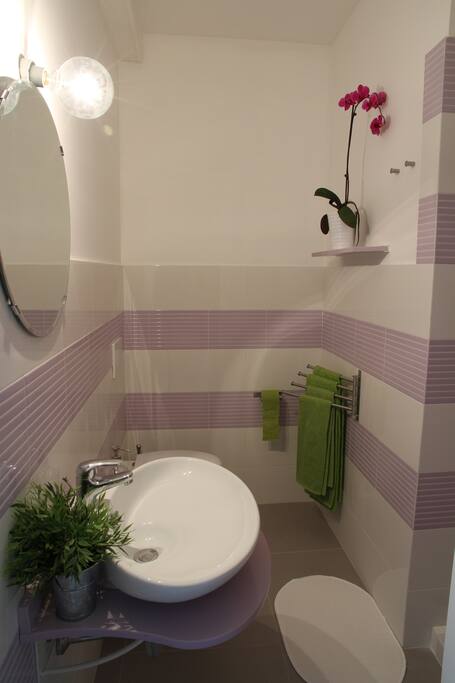 Bagno dotato di box doccia