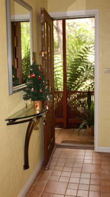 Entrance of Blue Gum House.