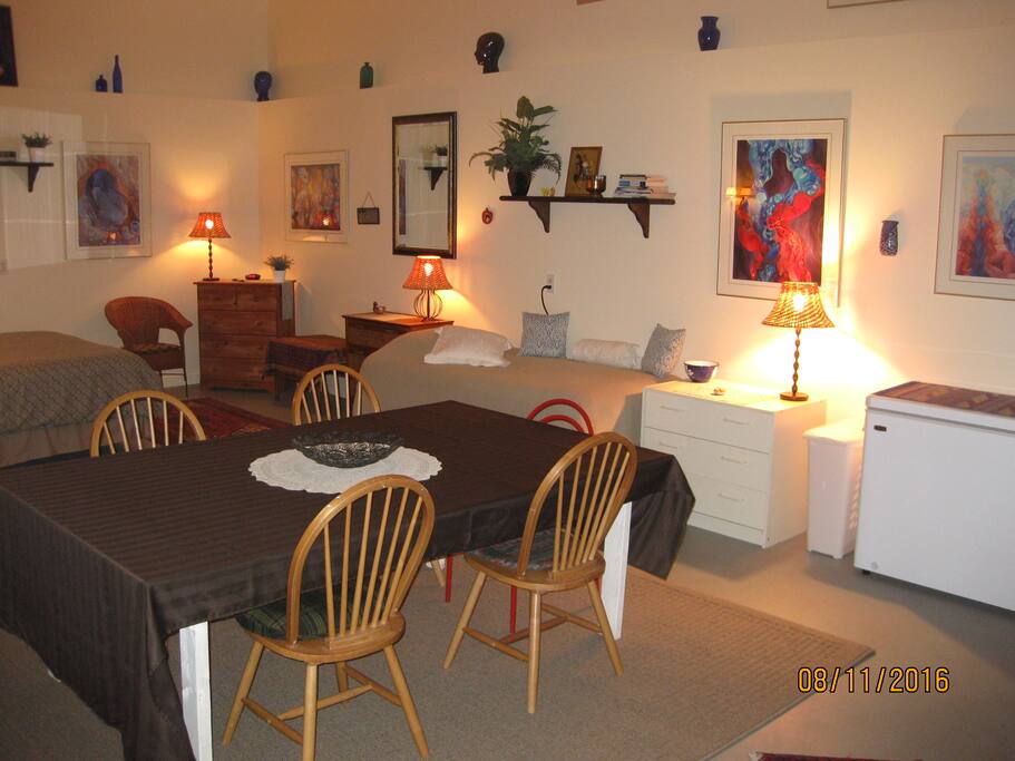 Art studio with craft table