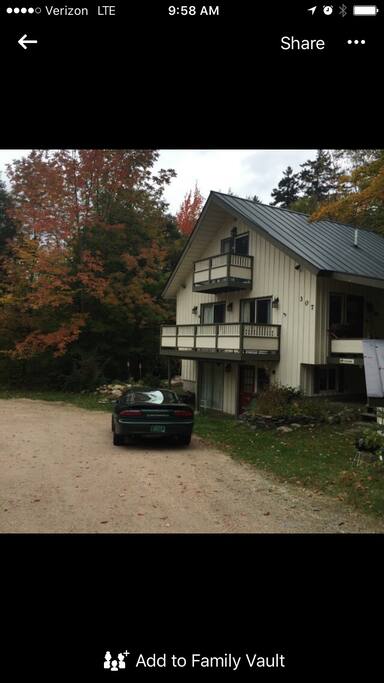This is the outside of the duplex - the lower apartment (Airbnb listing) has its own separate entrance on the ground level. The two apartments are completely separate and do not connect. The upstairs is rented by graduate students from November-May.