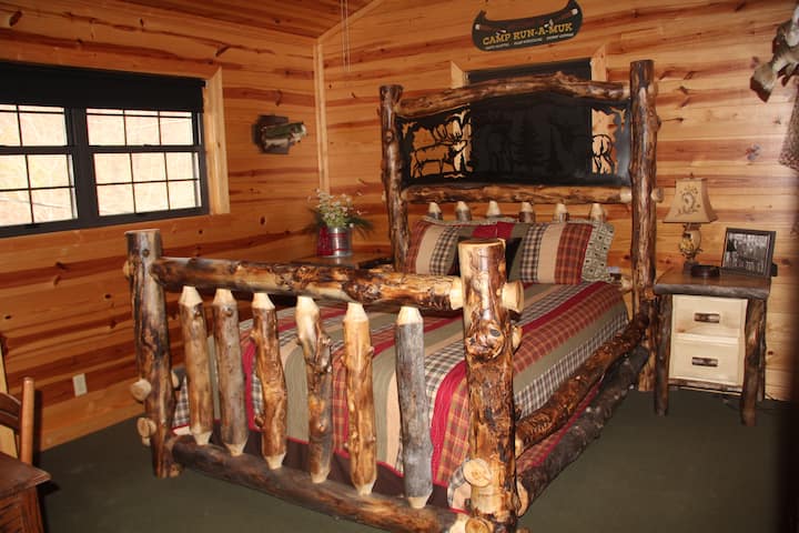 Chumba cha kulala cha mgeni (chumba cha samaki - kitanda cha upana wa futi tano)