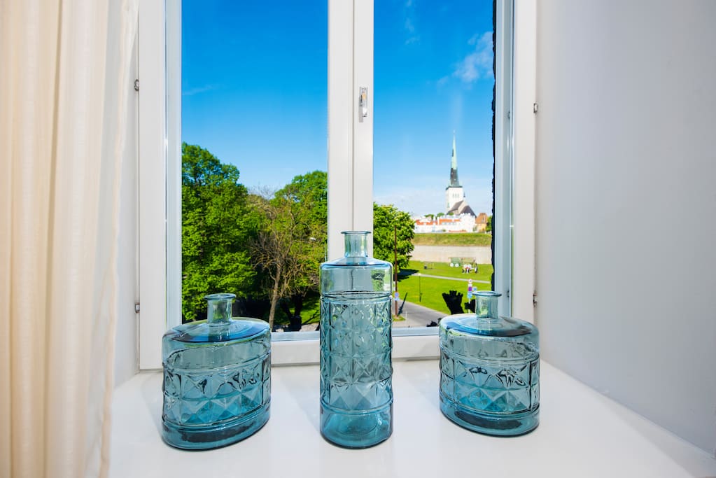 Enjoy stunning views of Tallinn’s medieval Old Town, including St. Olaf’s Church