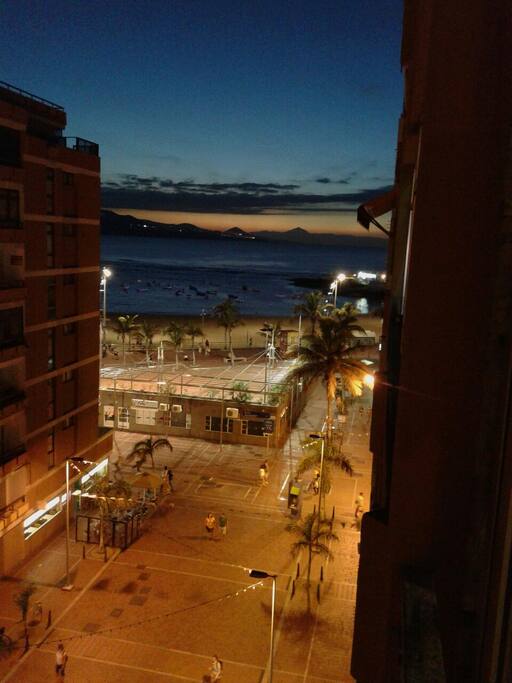 La puesta de sol desde el balcón