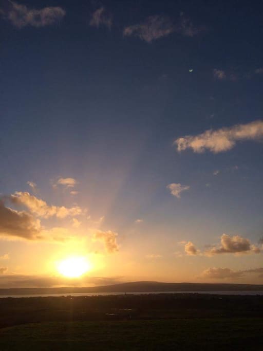 The sunrise view from your bedroom