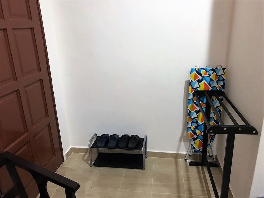 In-house Slippers & Iron Board provided