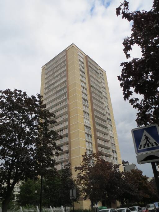 Our building - we live on the 14th floor.