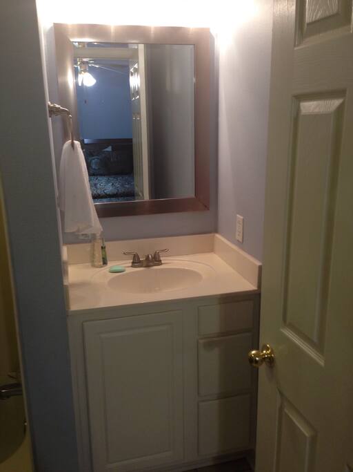 Private bathroom sink
