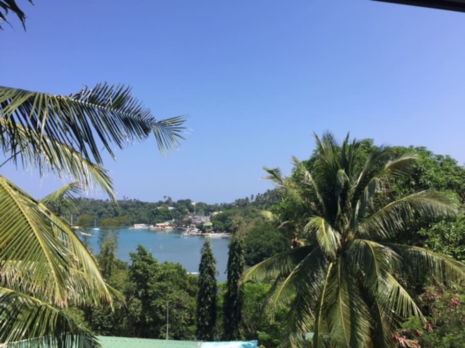 View of Muelle Bay from the Main Balcony