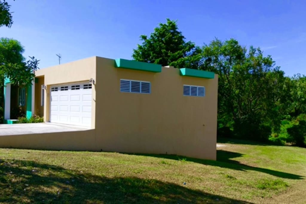 Large backyard
