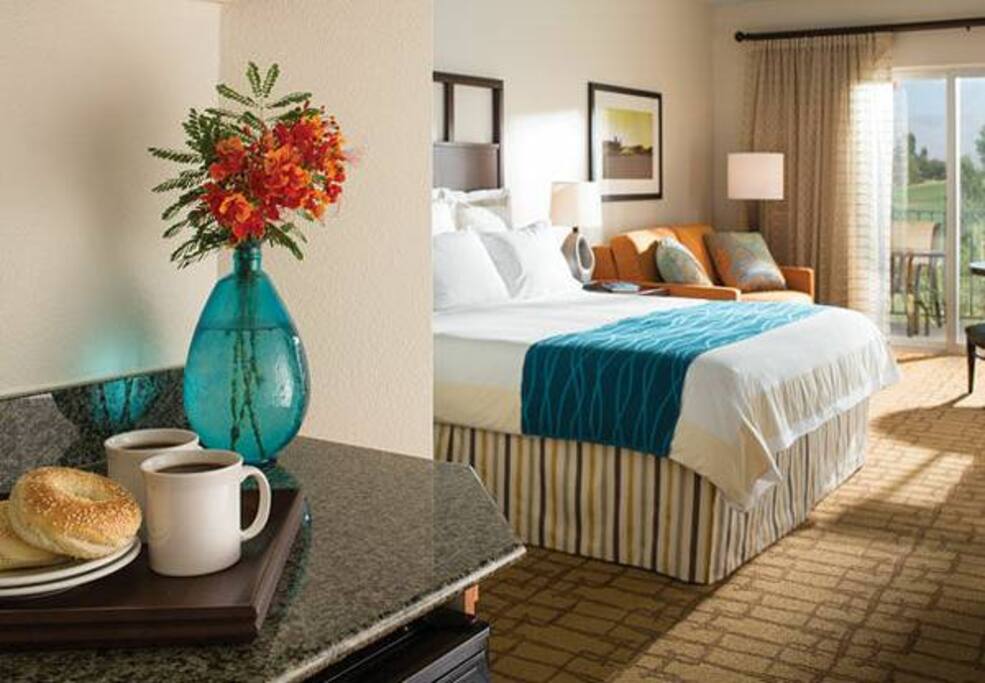Studio: King Bed, Sofabed & Kitchenette