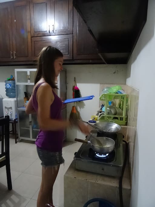 one of our guest from Netherland cooked us a yummy dinner