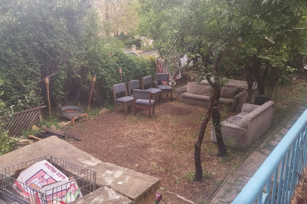 a huge court yard.