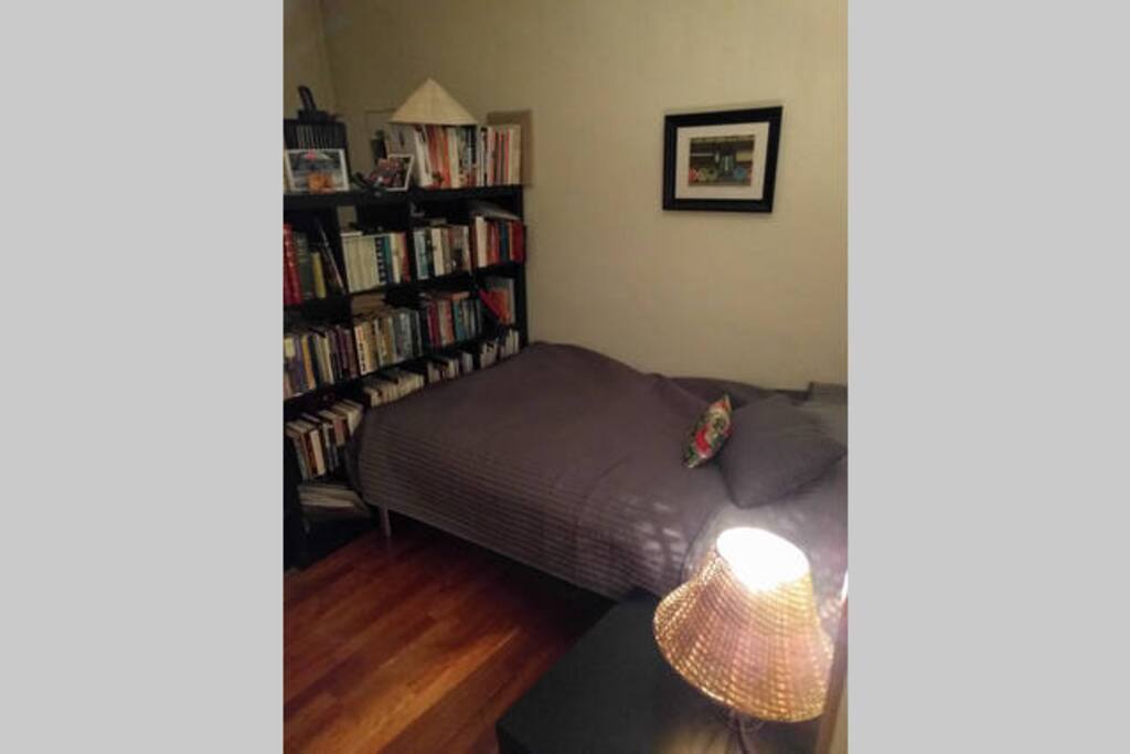The room has books