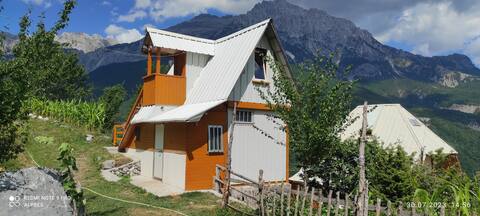 My house on top of a hill The whole village is see