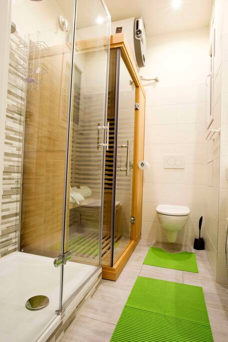 Infrasauna in bathroom