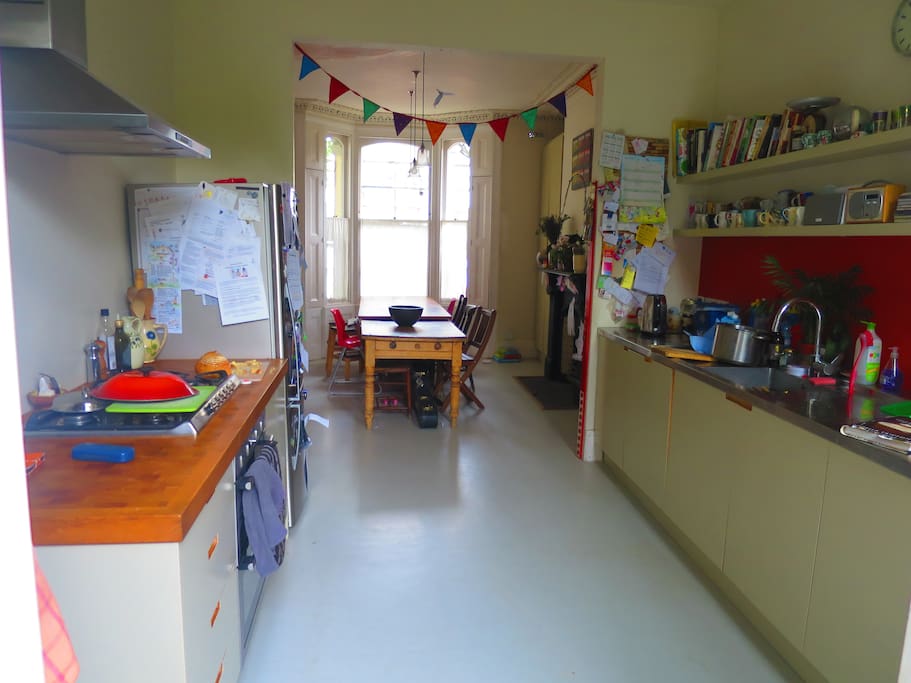 Well equipped kitchen-diner with dishwasher. A separate utility room is on the lower ground floor