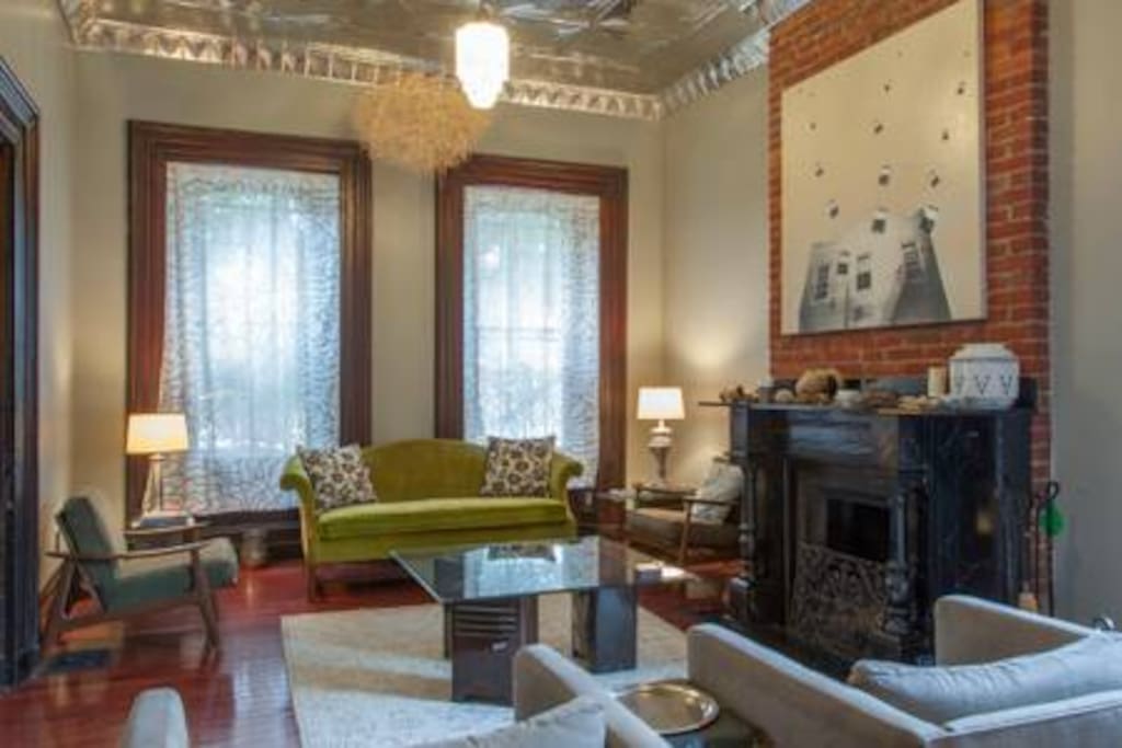 Guests are welcome to relax in the living room.