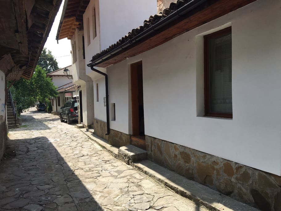 Outside view of the house and the historical Gen. Gurko Street.