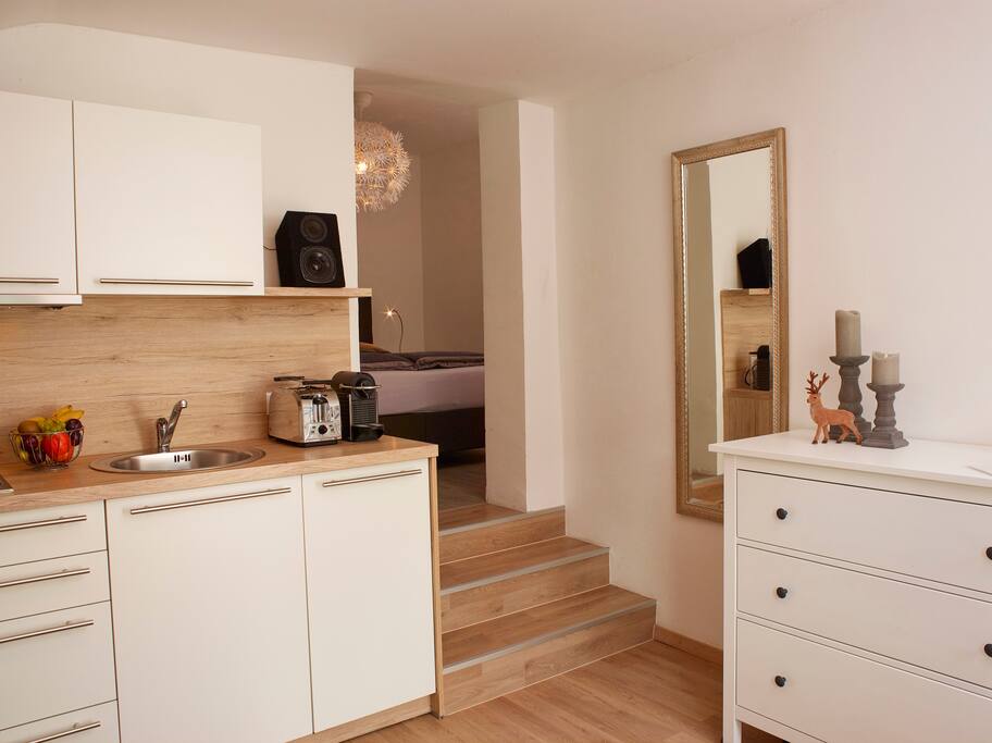 ... and in order to insure a good coffee in the morning a NESPRESSO machine...
