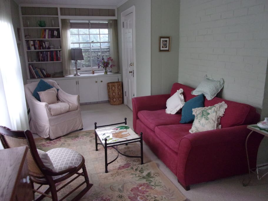 Private sitting room with ample sun light.