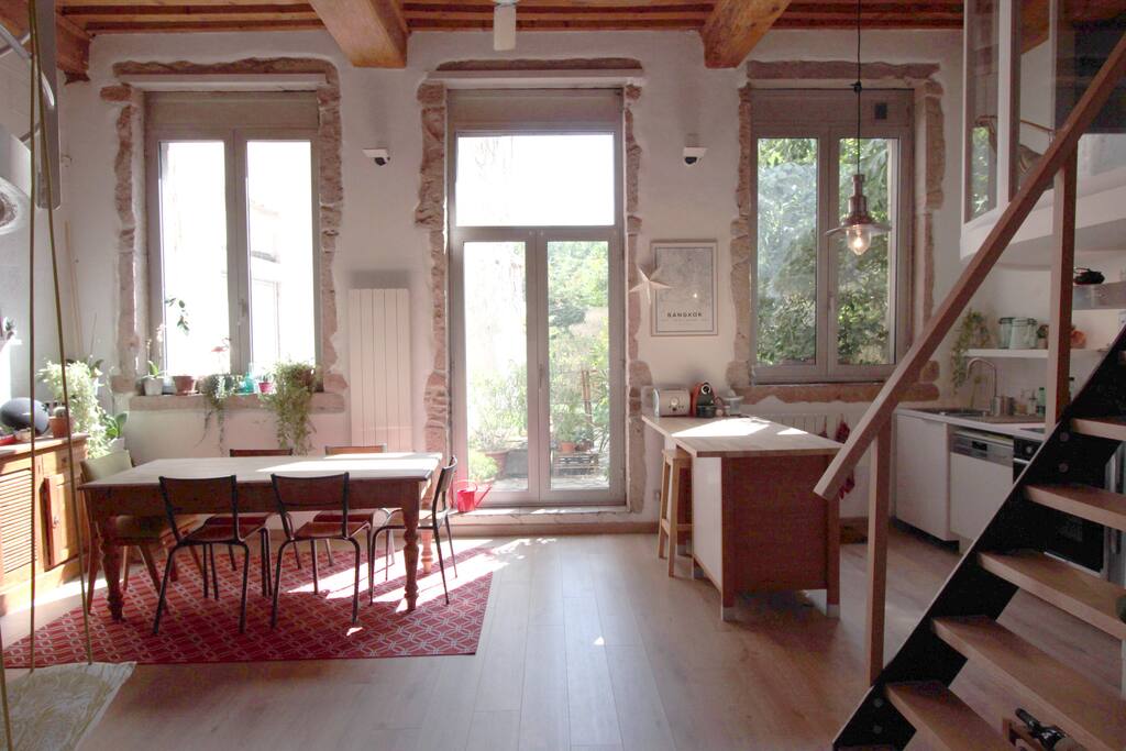 Un appartement lumineux au coeur des pentes de la Croix-rousse
