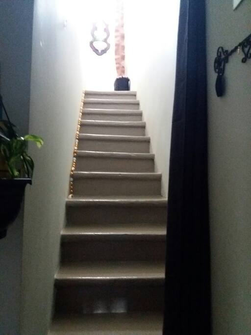 L'escalier menant à la Chambre