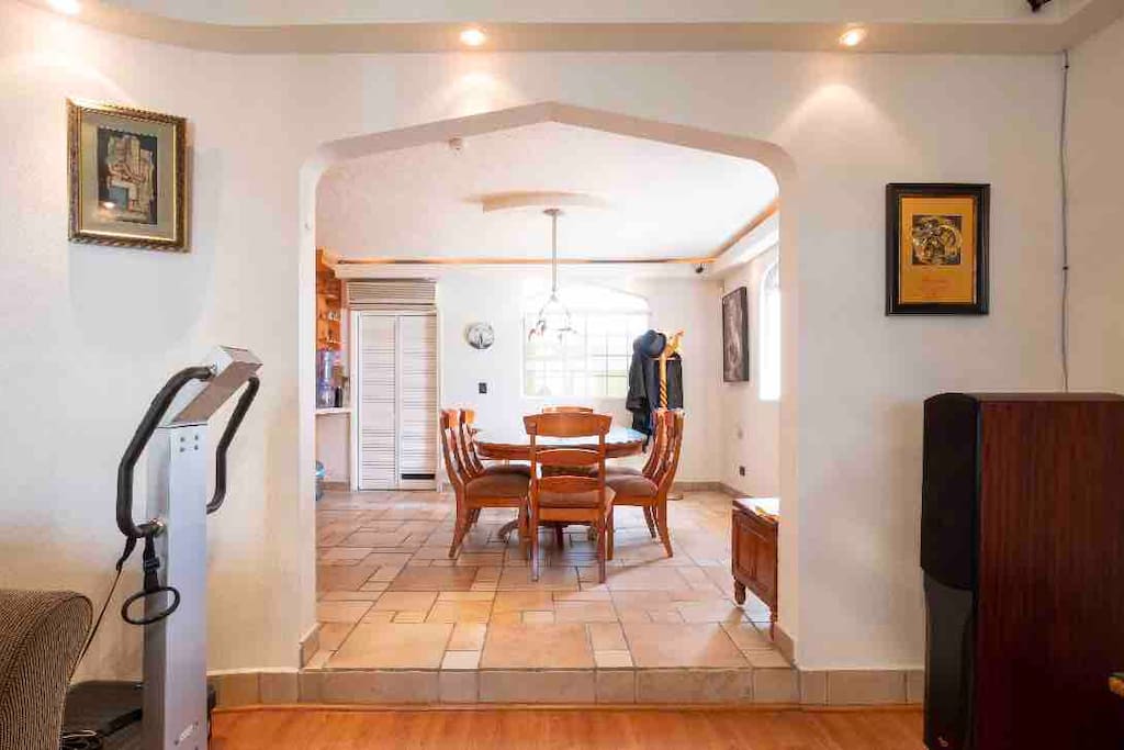 Dining room from living room