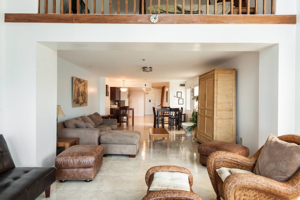 First Floor of Townhouse is very spacious. We did remove some furniture and added some furniture.