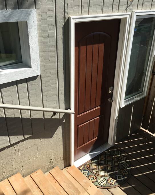 Front Door to suite