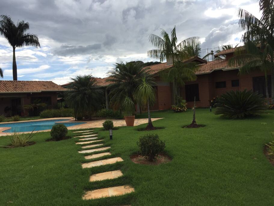 Área externa da casa
