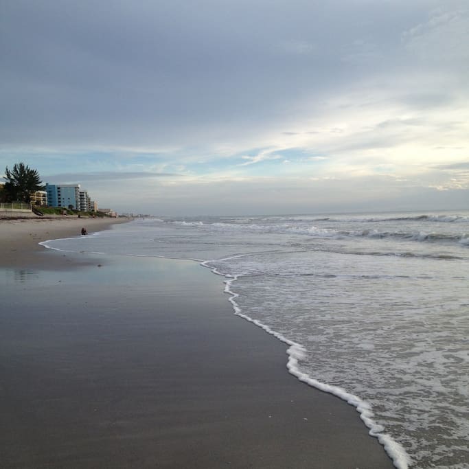 Walks on the beach and a lovely beach it is!