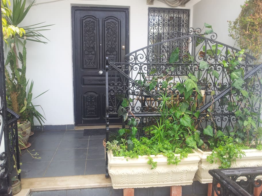 Ground floor apartment entrance