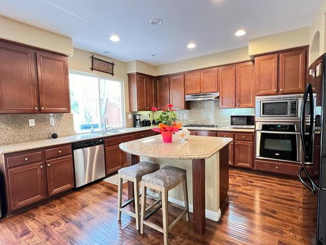 The Family house. 5 bedrooms, 3 baths with patio.