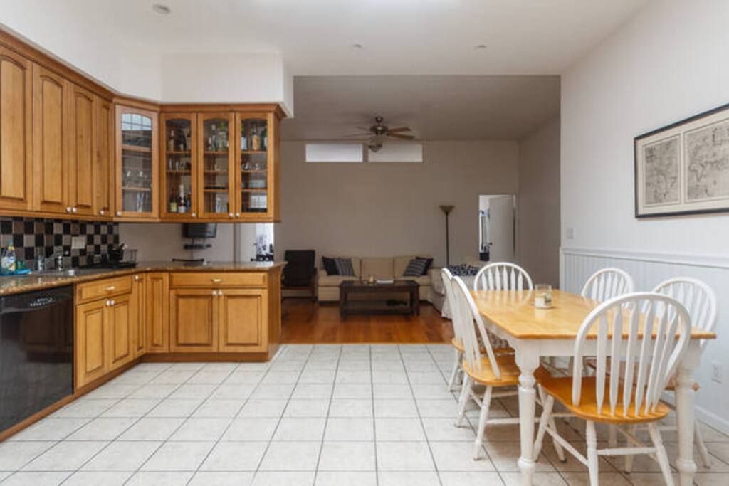 Kitchen and living room --