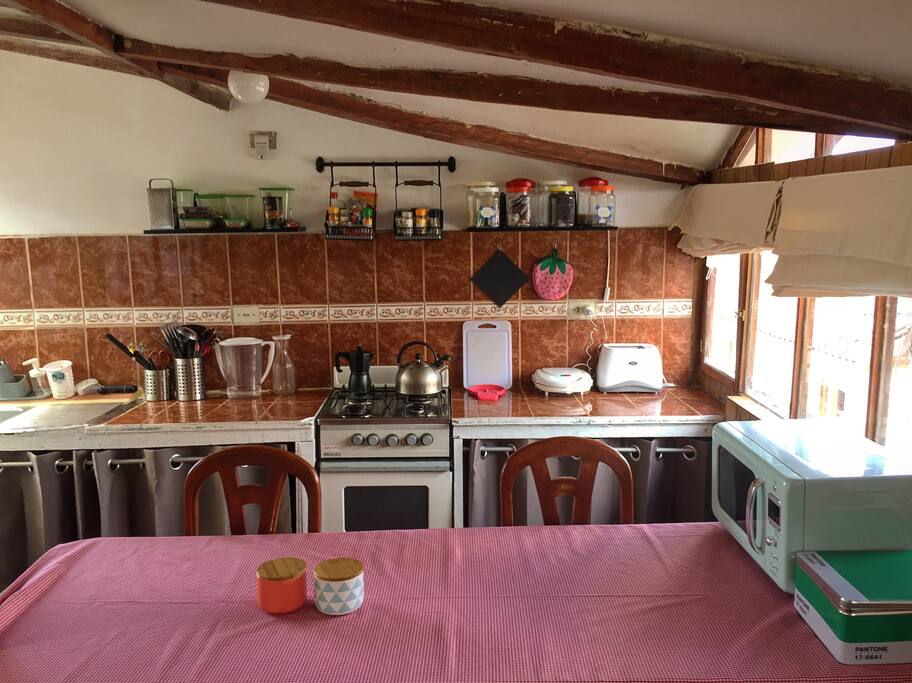 The kitchen, there is everything that you need to cook a great dinner, or have a wonderfull breakfast.