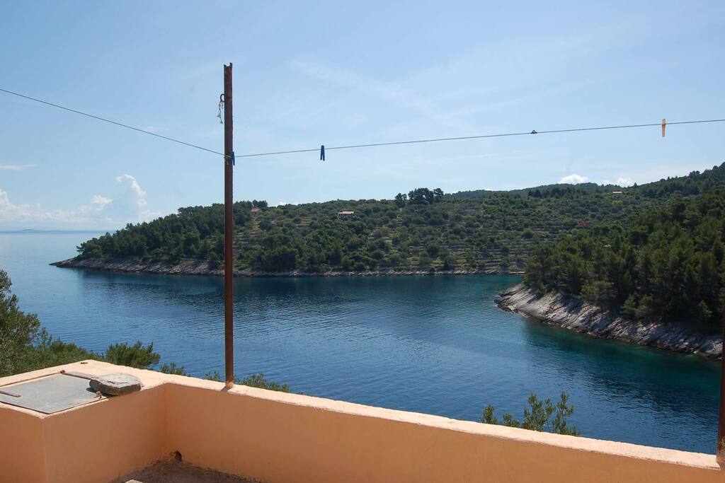 The view from the terrace groundfloor