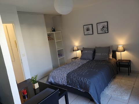 Studio chaleureux à Montpellier à 15min des plages
