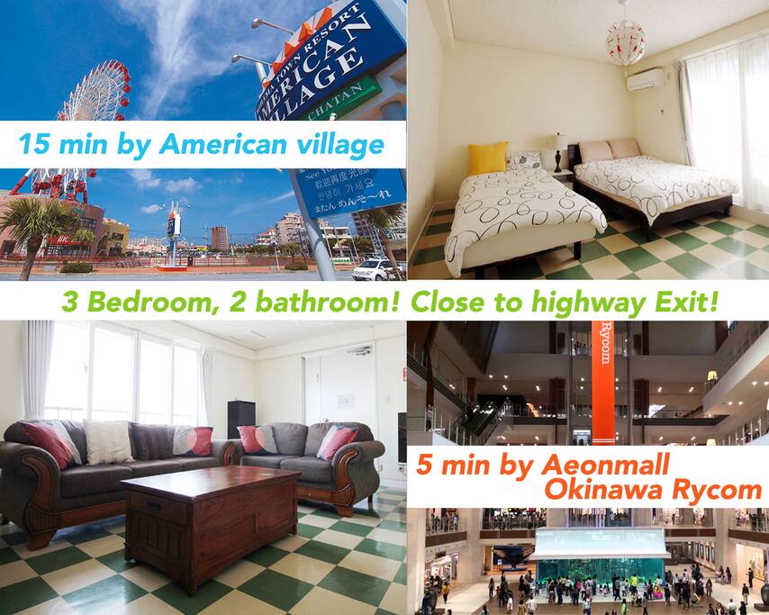Comfortable 3 Bedroom condo. Easy access to shopping area and highway!