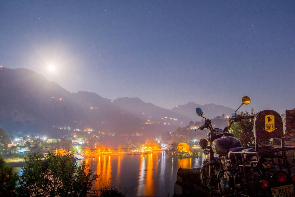 View from the balcony area at night