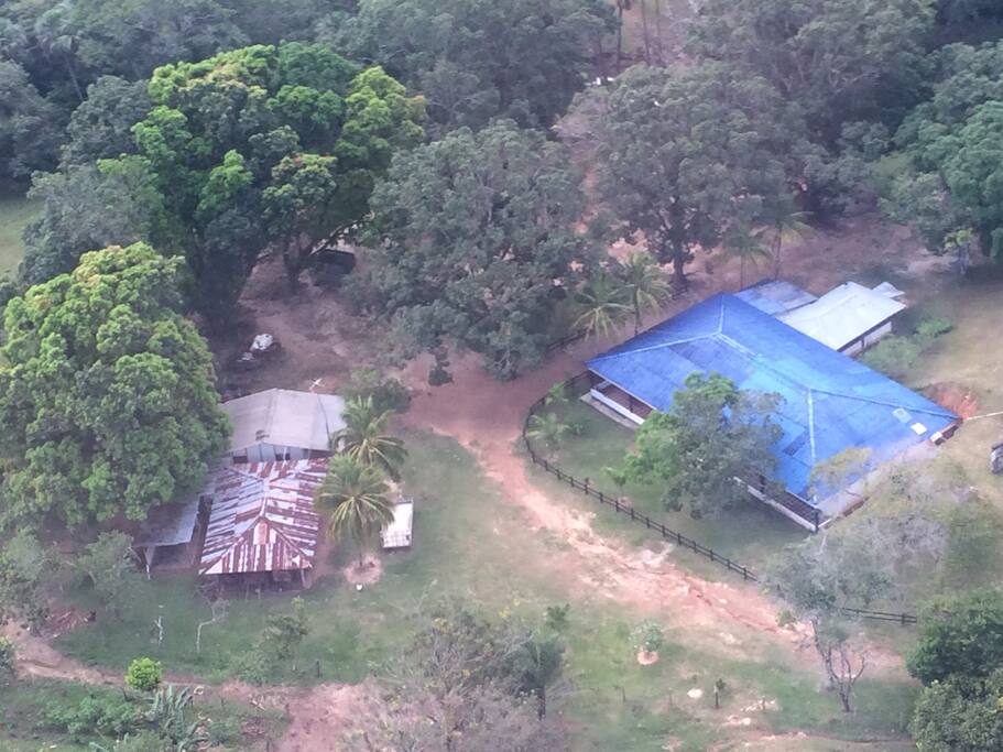 Foto aerea de la casa