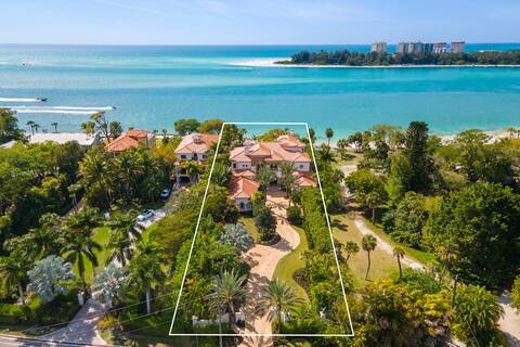 Siesta Key Oceanfront Palace with Private Beach