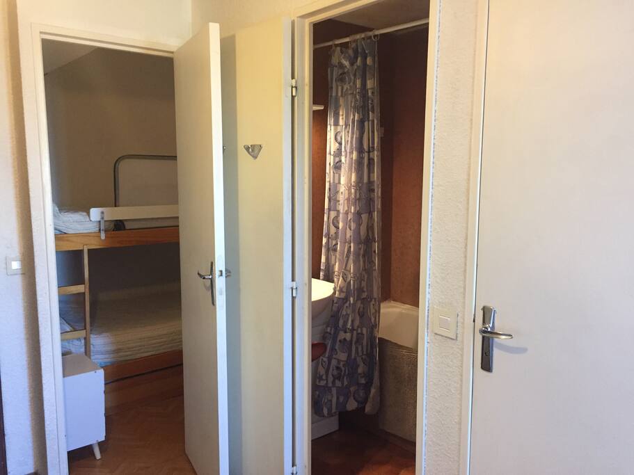 Cabine avec lits supperposé