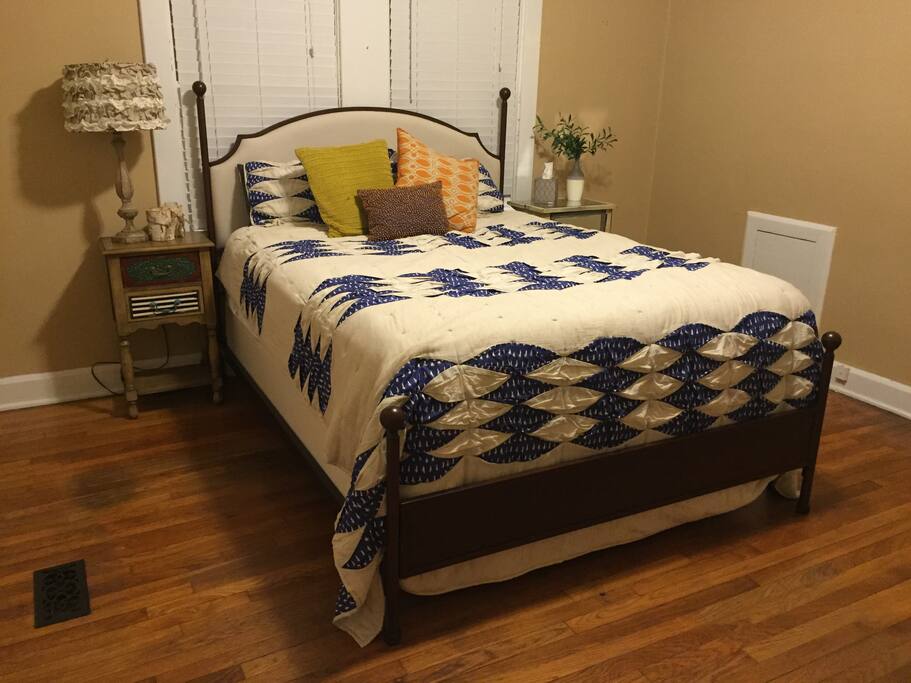 Queen sized bed