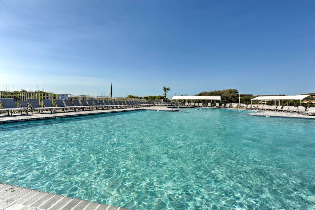 Take a dip in the largest ocean side pool on the island when you need a break from the salt water and sand!